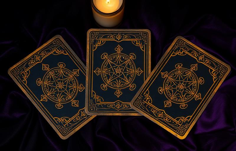 Três cartas de tarô